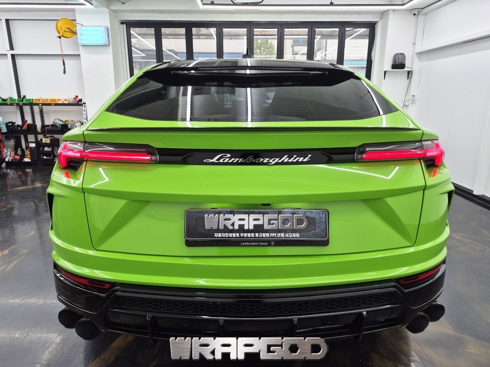 송도 람보르기니 우루스 바이퍼그린 전체랩핑 풀랩핑 / 김포 양촌읍