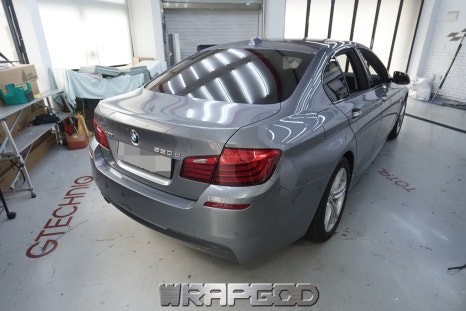 일산 BMW 5시리즈 520d 에이버리 사틴블랙 전체랩핑 시공 / 김포 양촌읍