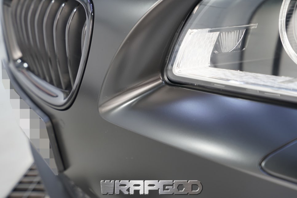 일산 BMW 5시리즈 520d 에이버리 사틴블랙 전체랩핑 시공 / 김포 양촌읍