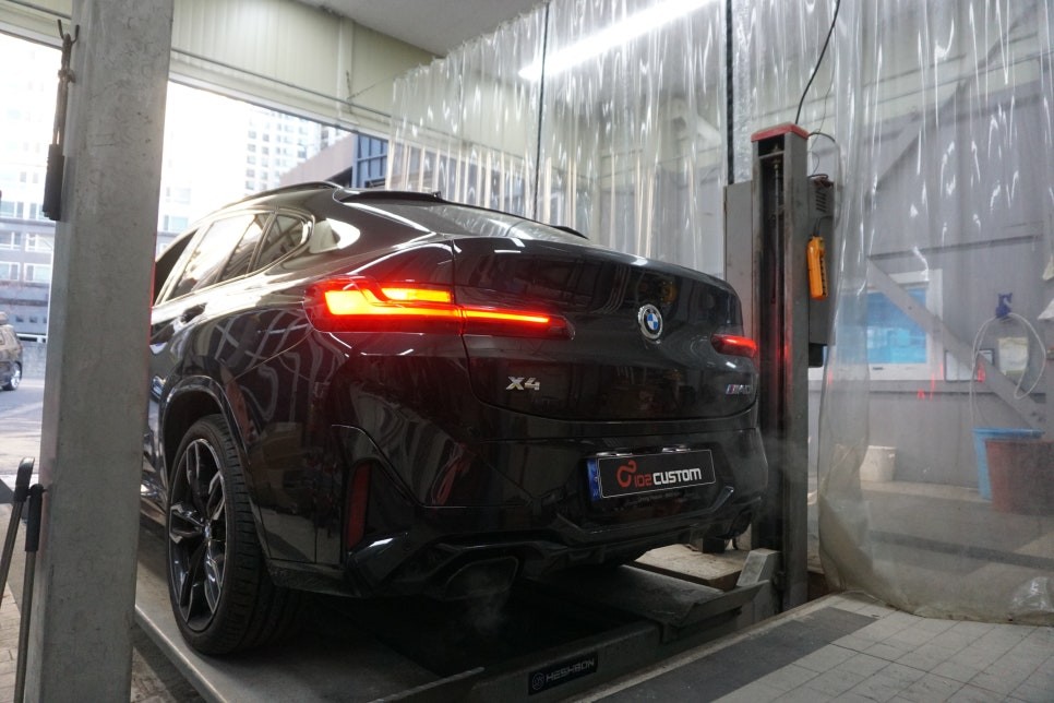 BMW X4 M40i 환상의 조합 인기폭발 배기 튜닝 중통 , 보펜 모듈 세팅하였습니다.