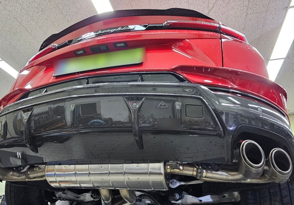 람보르기니 우루스 퍼포만테 아크라포빅 배기음 증폭! 가변 모듈 작업기