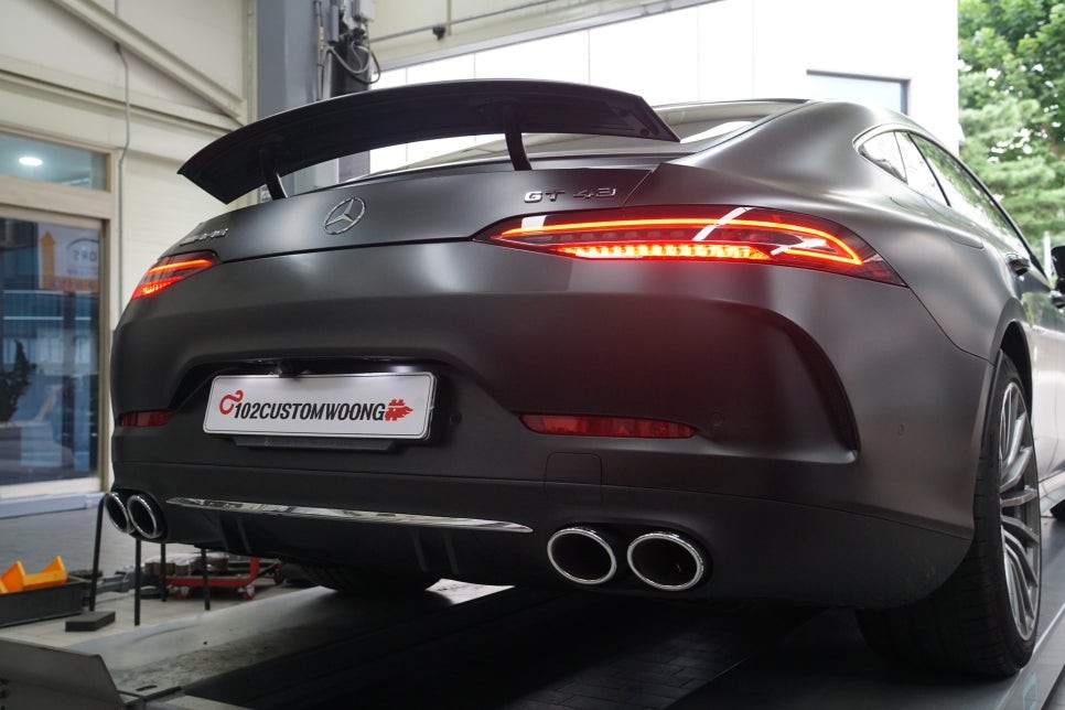 벤츠 GT43AMG 멋있는 팝콘 배기음 만들어드려요! 중통 작업기 / 서울 동작