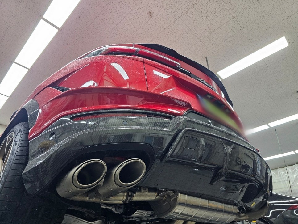 람보르기니 우루스 퍼포만테 아크라포빅 배기음 증폭! 가변 모듈 작업기