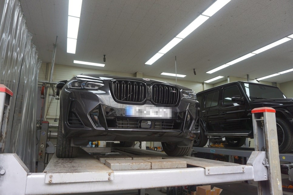 BMW X4 M40i 배기 튜닝 30% 사운드를 증폭 시켜주는 중통 보펜 모듈 작업기