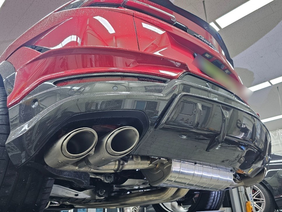 람보르기니 우루스 퍼포만테 아크라포빅 배기음 증폭! 가변 모듈 작업기