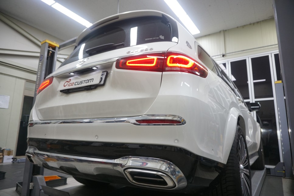 벤츠 GLS600 마이바흐 럭셔리 명품 배기음 입히기 가변 배기 튜닝 진행하였습니다. / 서울 동작구