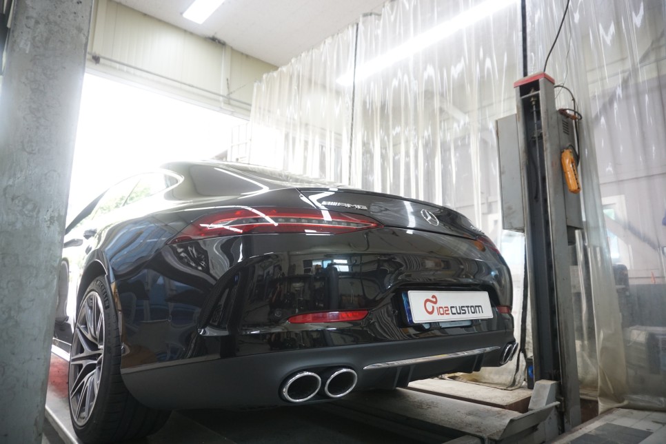 벤츠 GT43AMG 배기 튜닝 버블 팝콘 세팅! 엔드 머플러 작업기 / 서울 동작구