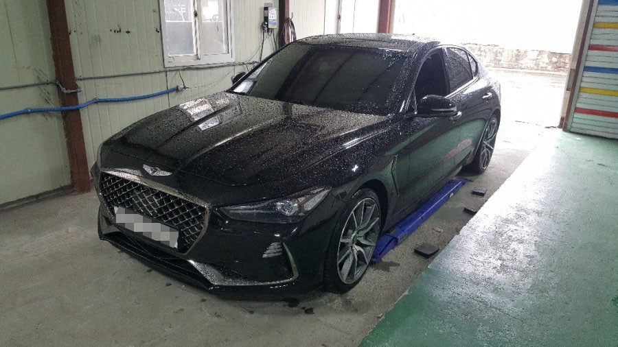 [대전휠복원][써니휠] 제네시스 G70 19인치 다이아몬드커팅 휠복원 / 대전 유성구 노은동
