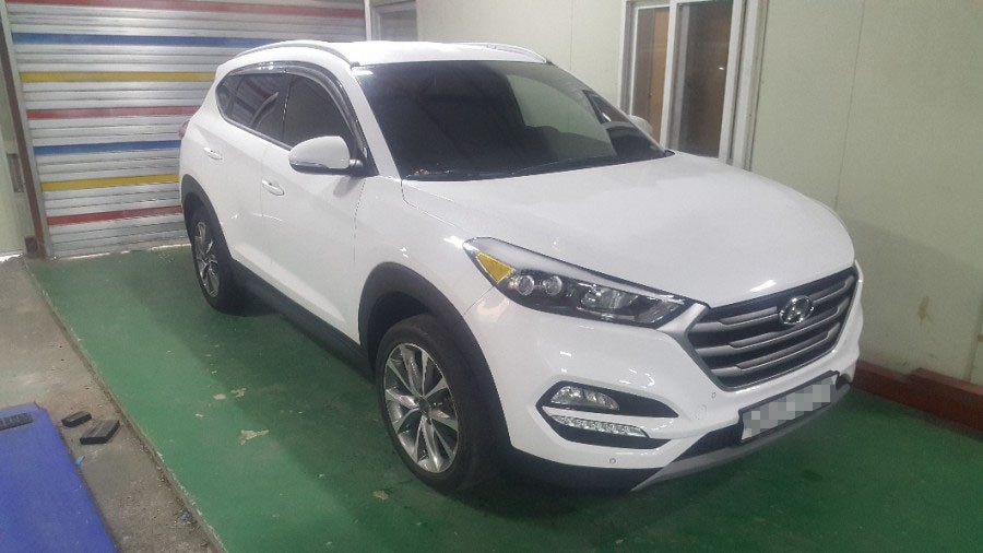 [대전휠복원][써니휠] 현대 투싼 18인치 다이아몬드커팅 휠복원 / 대전 유성구 노은동