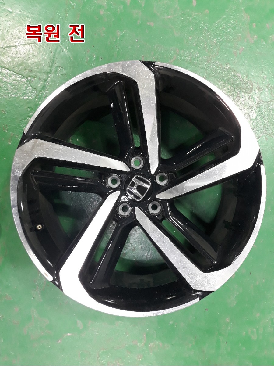 [대전휠복원][써니휠] 혼다 어코드 19인치 다이아몬드커팅 휠복원 / 대전 유성구 노은동