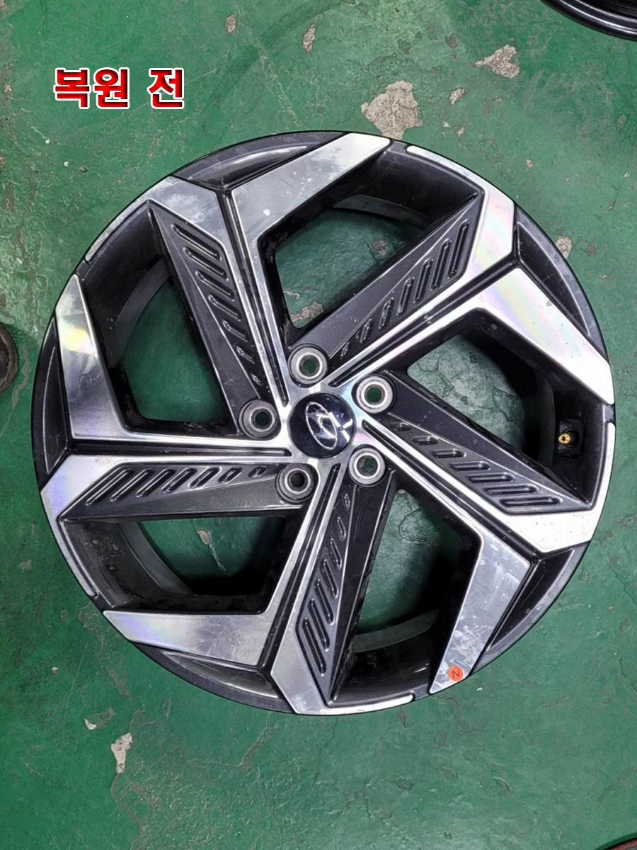 [대전휠복원][써니휠] 현대 투싼 19인치 휠복원 / 색상변경 / 대전 유성구 노은동