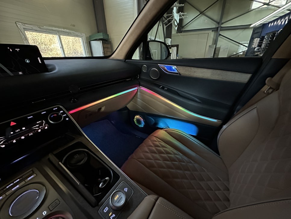 GV80 엠비언트 무빙으로 더욱 밝게 시공해보자 제천 이천 경기광주 [ 카본클럽 ] / 여주,이천,경기광주,용인,강원원주