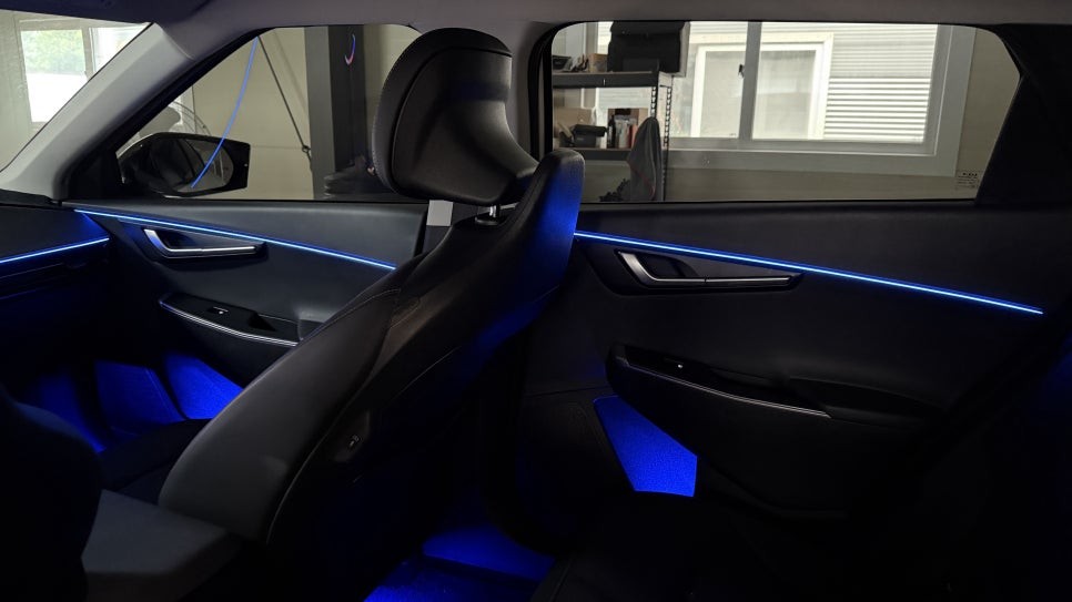 EV6 엠비언트 조명하나로 실내분위기가 이렇게 업그레이드 됩니다 원주 / 경기 광주,용인,하남