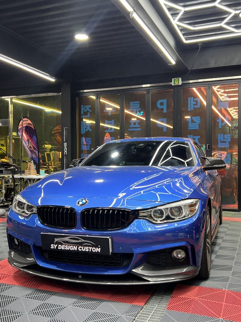 BMW 428i 안개등 포인트랩핑 택랩 블랙유광 랩핑 - [구미랩핑/대구랩핑/경북랩핑/sy디자인커스텀]
