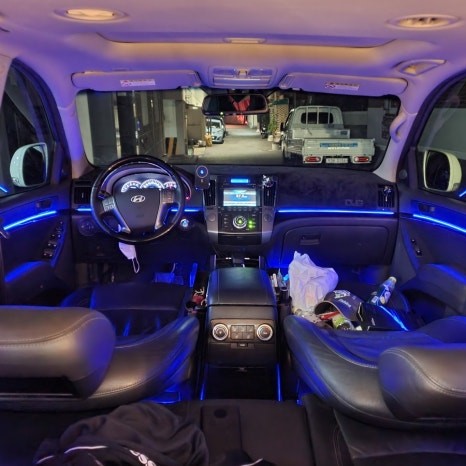 현대 베라크루즈 아크릴 엠비언트 식빵등 실내등 차박 아이템 시공 / 광진구, 성수, 송파, 동대문