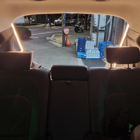 현대 베라크루즈 아크릴 엠비언트 식빵등 실내등 차박 아이템 시공 / 광진구, 성수, 송파, 동대문