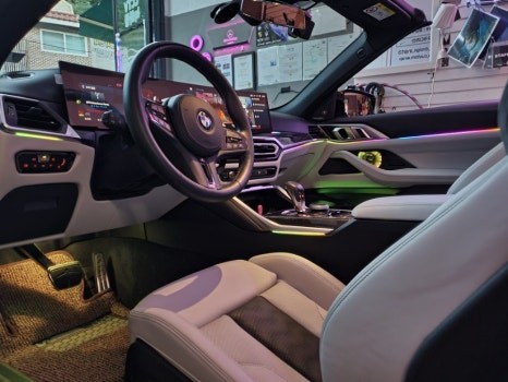 [공지] BMW G83 M4 G바디 신형 엠비언트 윈드디플렉터 시공 / 광진구, 성수, 송파, 동대문
