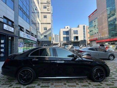 <부천 빌드업 게러지 벤츠E클래스 넥스가드NX카본열차단 반사필름 전체썬팅 과정> / 경기 부천