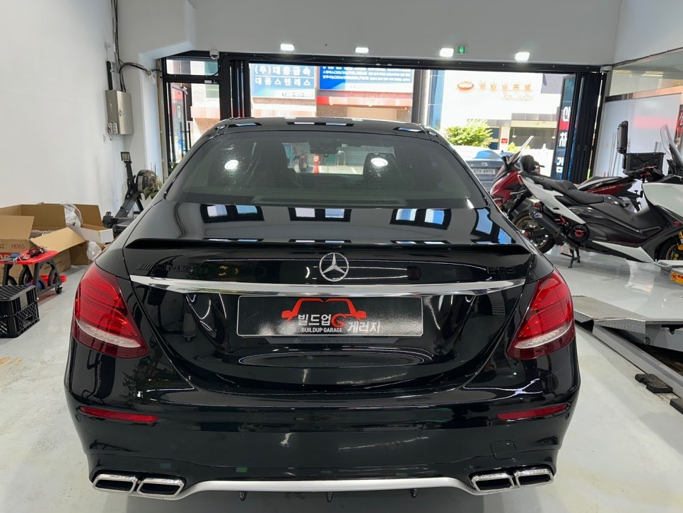 <부천 빌드업 게러지 벤츠E클래스 넥스가드NX카본열차단 반사필름 전체썬팅 과정> / 경기 부천