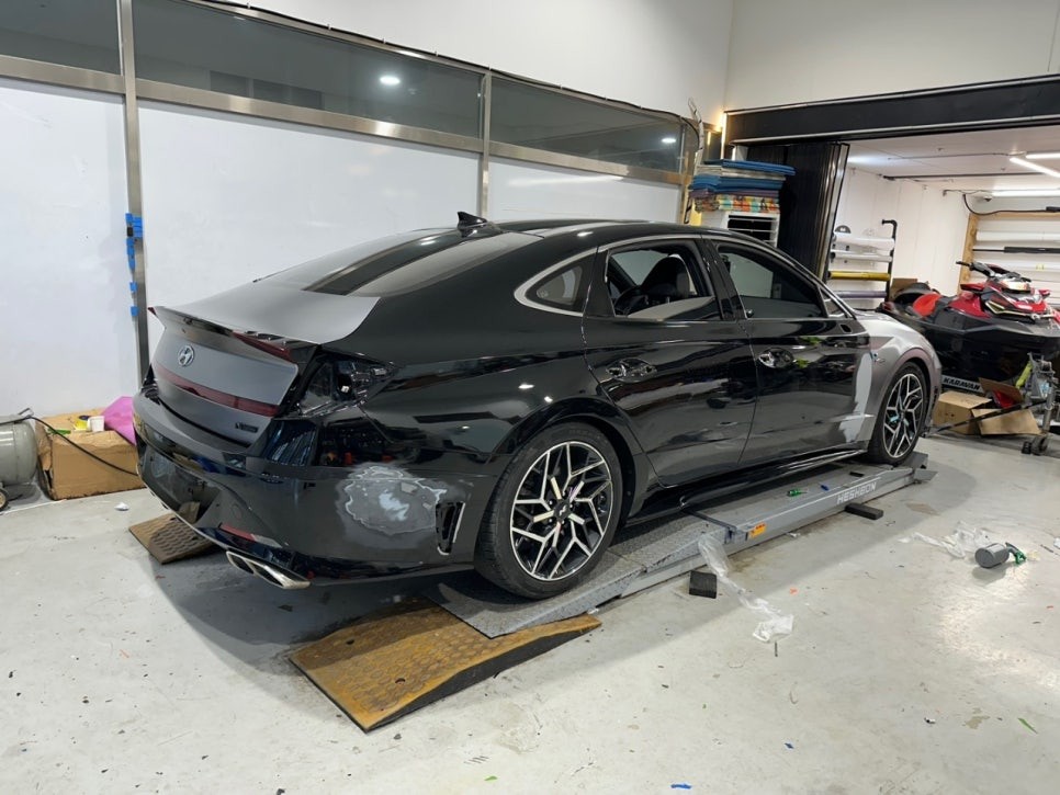 부천 소나타 N 사고 수리 보험수리 래핑 재시공 빌드업 게지! / 경기 부천