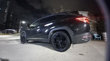 투싼 NX4 차량 싼타페TM 유광블랙 분체도장휠 19인치순정휠타이어 장착후기 / 시흥시 대야동