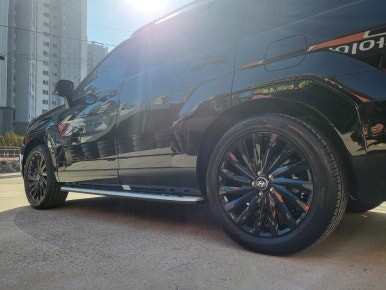 디올뉴 싼타페 MX5 차량 더뉴 팰리세이드 블랙잉크휠 20인치순정휠 한국타이어 라우펜 새제품 장착후기 / 시흥시 대야동