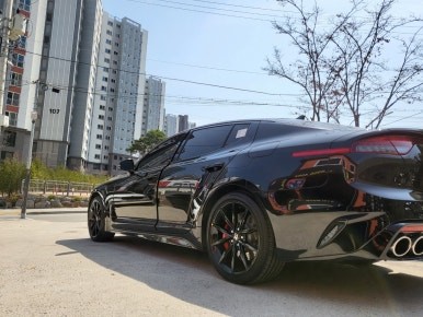 스팅어 차량 트리뷰트에디션 유광 튜온블랙 19인치순정휠 새제품 장착후기 / 시흥시 대야동