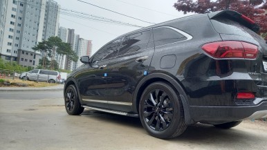 더뉴쏘렌토 차량 튜온블랙 19인치순정휠 분체도장휠 장착후기 / 시흥시 대야동