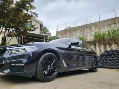 BMW G30 5시리즈 662M 18인치순정휠 유광블랙분체도장휠 장착후기 / 시흥시 대야동