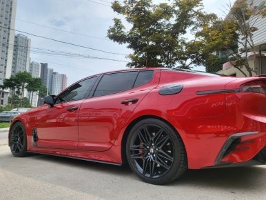 스팅어 차량 마이스터 유광블랙 분체도장휠 19인치순정휠 장착후기 / 시흥시 대야동