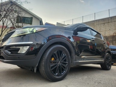 스포티지R 올뉴투싼 TL 18인치순정휠 유광블랙 분체도장휠 장착후기 / 시흥시 대야동