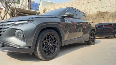 투싼 NX4 N라인 19인치순정휠 유광블랙 분체도장 휠 장착후기 / 시흥시 대야동