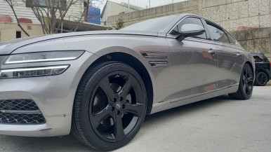 올뉴 제네시스 G80 RG3 유광블랙 분체도장 20인치순정휠 장착후기 / 시흥시 대야동