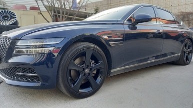 올뉴 제네시스 G80 RG3 유광블랙 분체도장 20인치순정휠 장착후기 / 시흥시 대야동
