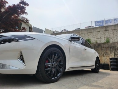 더뉴그랜져IG 차량 캘리그라피 유광블랙 분체도장휠 19인치순정휠 장착후기 / 시흥시 대야동