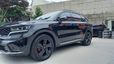 쏘렌토 MQ4 유광블랙 분체도장19인치순정휠 장착후기 / 시흥시 대야동