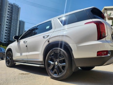 팰리세이드 차량 프레스티지 20인치순정휠 유광블랙 분체도장휠 장착후기 / 시흥시 대야동