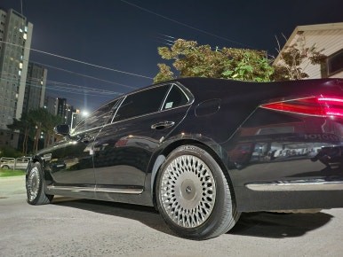 제네시스 G90 차량 불판휠 떡판휠 19인치순정휠 장착후기 / 시흥시 대야동