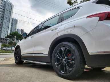 싼타페TM 차량 유광블랙 분체도장휠 19인치순정휠 장착후기 / 시흥시 대야동