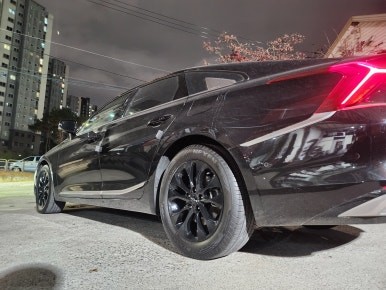 K8 차량 17인치순정휠 유광블랙 분체도장휠 장착후기 / 시흥시 대야동