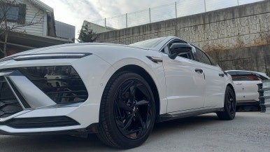 쏘나타 DN9 디엣지 유광블랙 분체도장휠 18인치순정휠 장착후기 / 시흥시 대야동