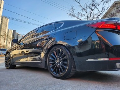 올뉴K7 차량 유광블랙 분체도장휠 18인치순정휠타이어 장착후기 / 시흥시 대야동