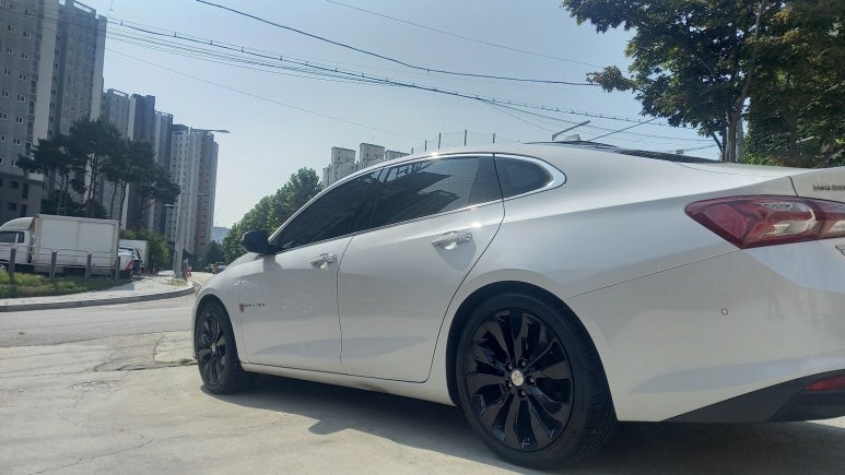 올뉴말리부 차량 유광블랙 분체도장휠 19인치순정휠 장착후기 / 시흥시 대야동