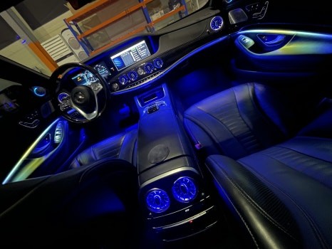 벤츠 S클래스 W222 송풍구&로테이션트위터 액티브엠비언트 순정연동 시켜 작업했어요!! 광량업!! / 김포,일산,고양