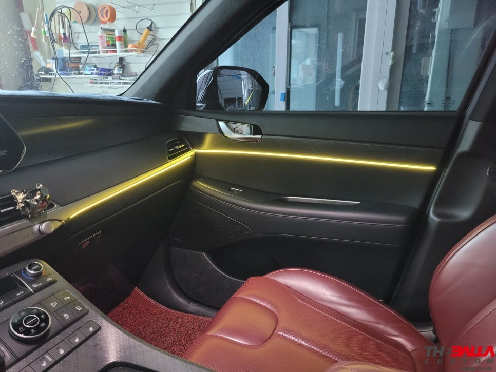 태백 엠비언트 (비노출 LED) 실내 튜닝 시공(팰리세이드) / 태백시 화전동