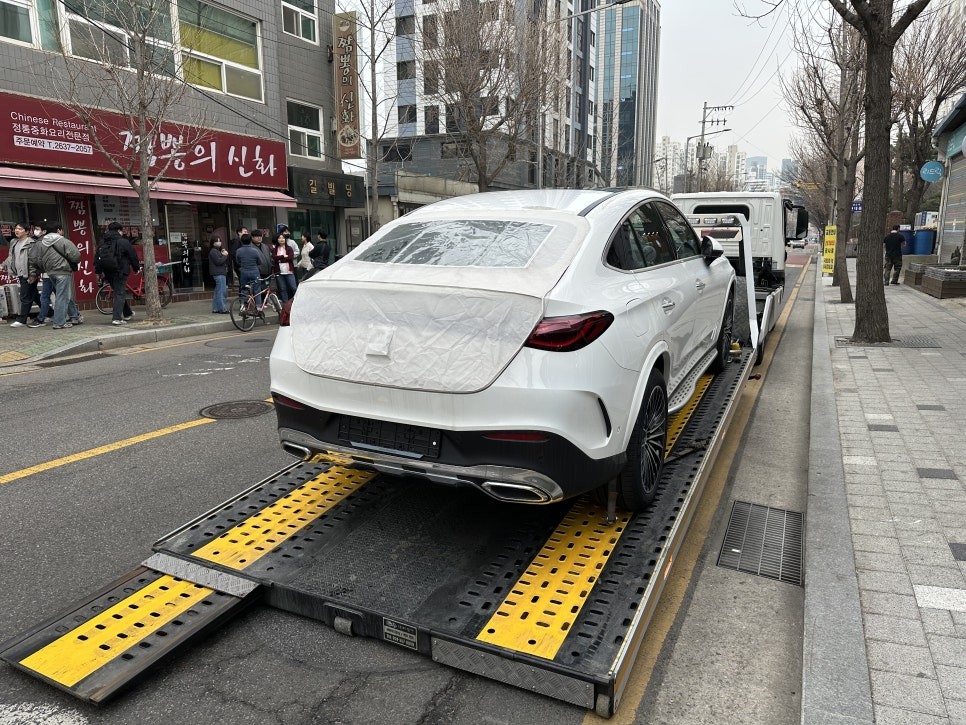 영등포 랩핑, 고광택 크레용 컬러의 느낌 좀 보실래요? GLC 전체 랩핑.