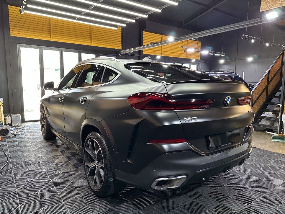 마포 BMW X6 자동차 랩핑 제거 비용 부담없이 재작업 완료
