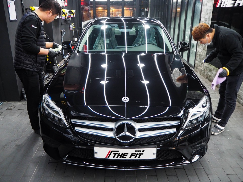 벤츠 C220d, 글라스틴트 할인 받아서 썬팅했어요!