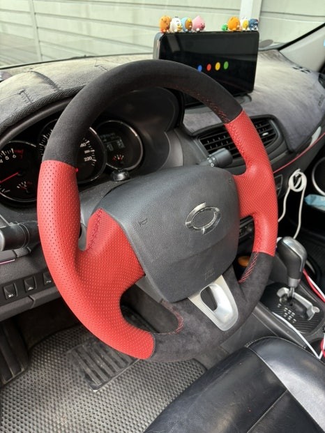 더핸들 르노삼성 qm6,sm3 핸들가죽교체 복원작업 / 남양주 별내면