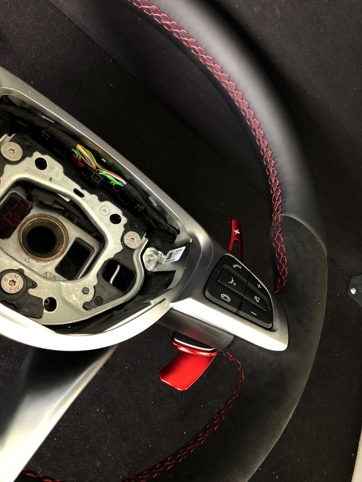 벤츠 a클래스 a43 amg 핸들가죽교체 작업^^